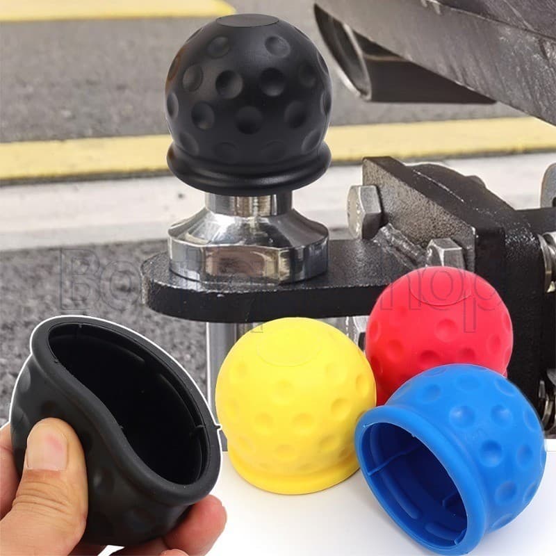 Protetor De Capa De Bola De Reboque De 55 Mm-Acessórios Engate Universal-Tampa Protetora De Borracha Durável-Antiferruge