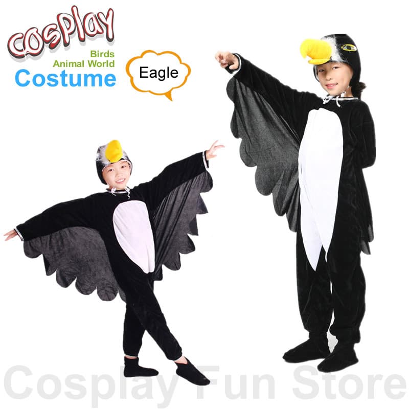 Fantasias de Cosplay de Águia para Crianças, Fantasias de Coruja para Apresentações, Macacões de Andorinha, Vestido de D