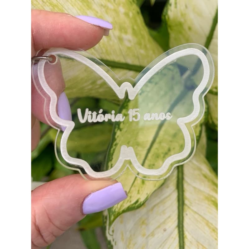 Kits Chaveiro 30 e 50 UN  acrílico 2mm cristal personalizado Chaveiro de acrílico para lembrancinhas
