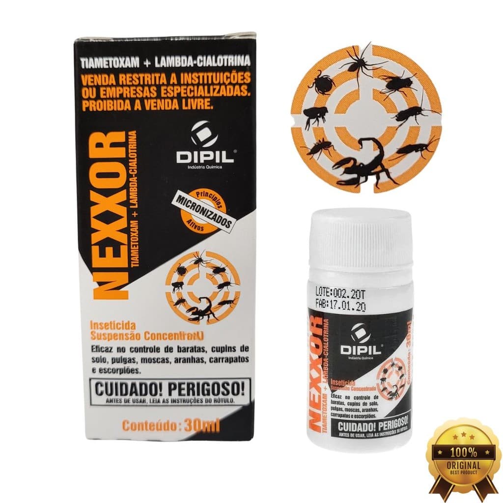 Nexxor Anti Escorpião Barata Formiga Carrapato Aranha Mosquicida 30ml
