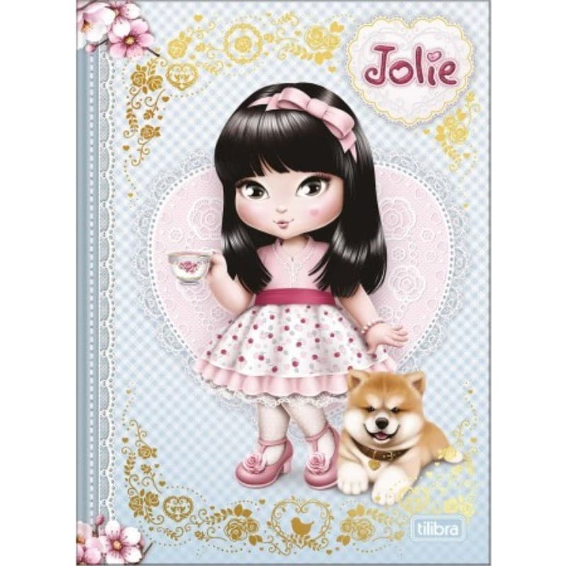 Caderno Brochura Colegial Jolie 160 Folhas - Tilibra
