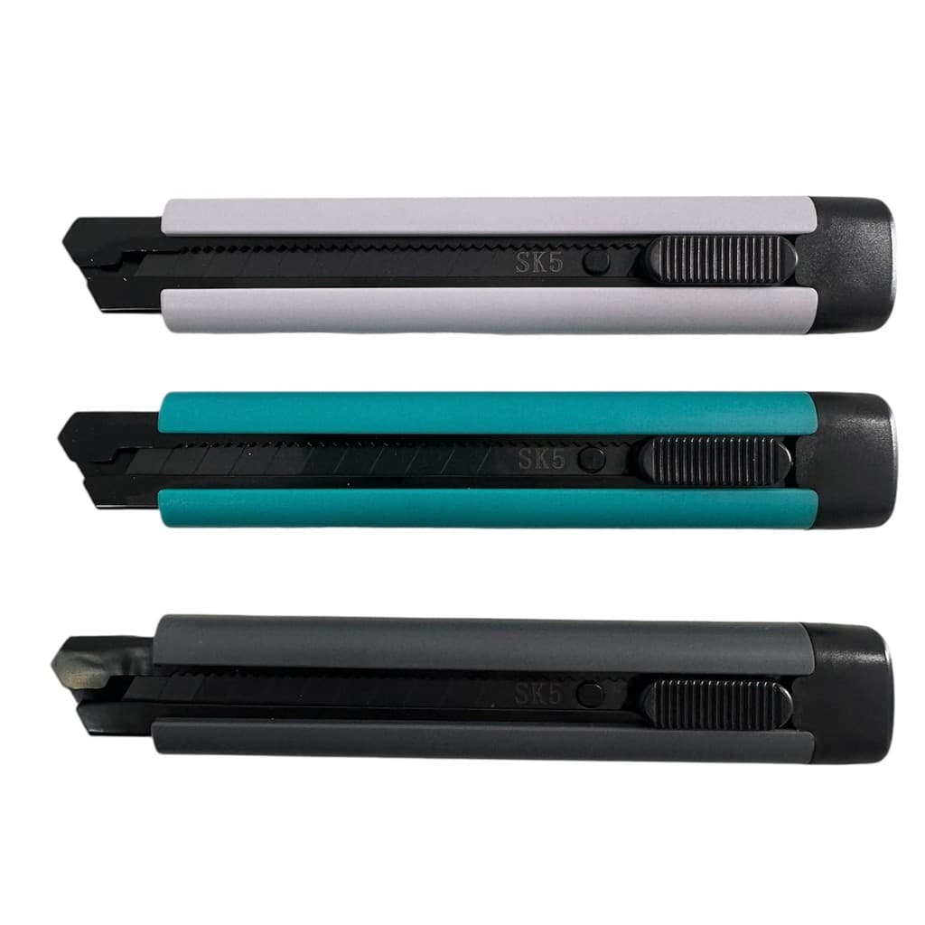 Estilete 18mm Profissional Aço Sk5 Reforçado com trava automático 3 Lâminas