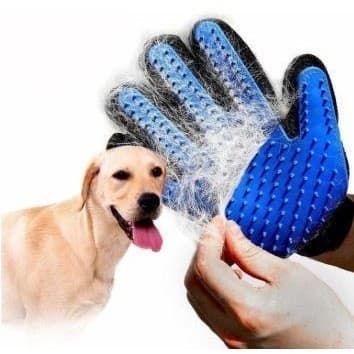Luva Escova Tira Pelos para Cães e Gatos Nano Magnética