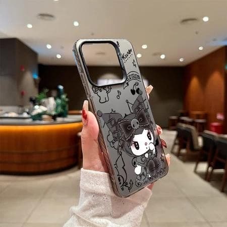 Capinha Capa silicone Anti-impacto de Kuromi para Samsung a03 a04 a12 a13 a14 a15 a32 a55 s22 s23 fe plus case