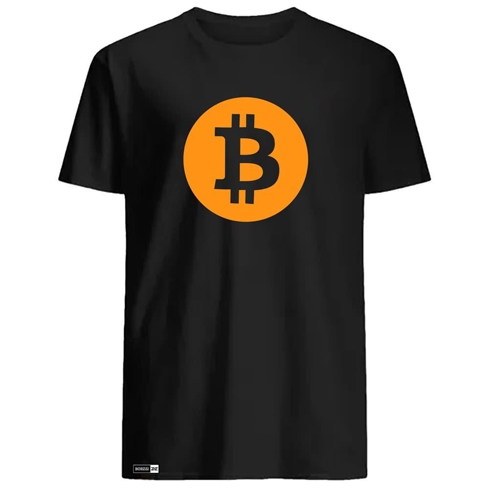 Camisa Camiseta Bitcoin Criptomoeda Moeda Virtual Dinheiro Futuro Blusa 100% Algodão de Qualidade