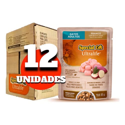 Special Cat Sachê Gatos Adulto Frango 85g Caixa Lacrada C/12