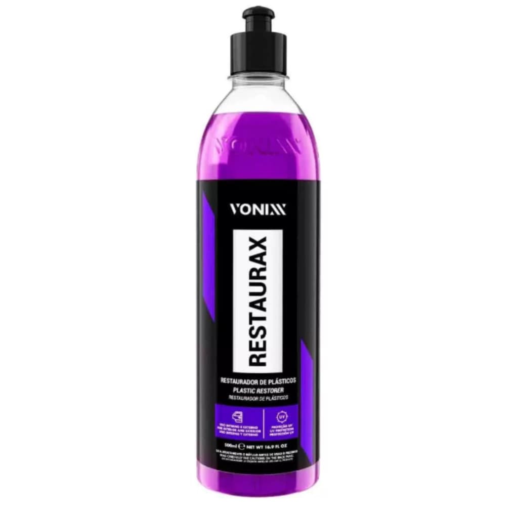 Restaurador De Plasticos E Borrachas Restaurax 500ml Vonixx
