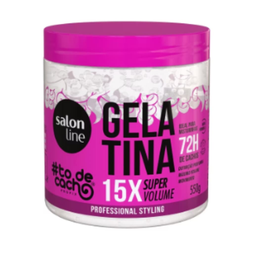 GELATINA SALON LINE 0550G TODECACHO SUPER VOLUME