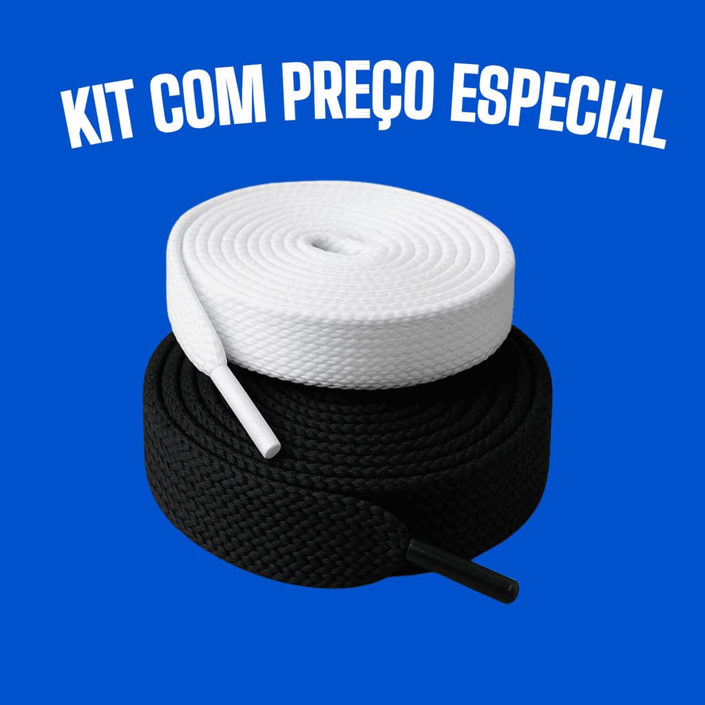 Kit 50 Pares de Cadarco Fat Lace 17mm Qualidade Premium