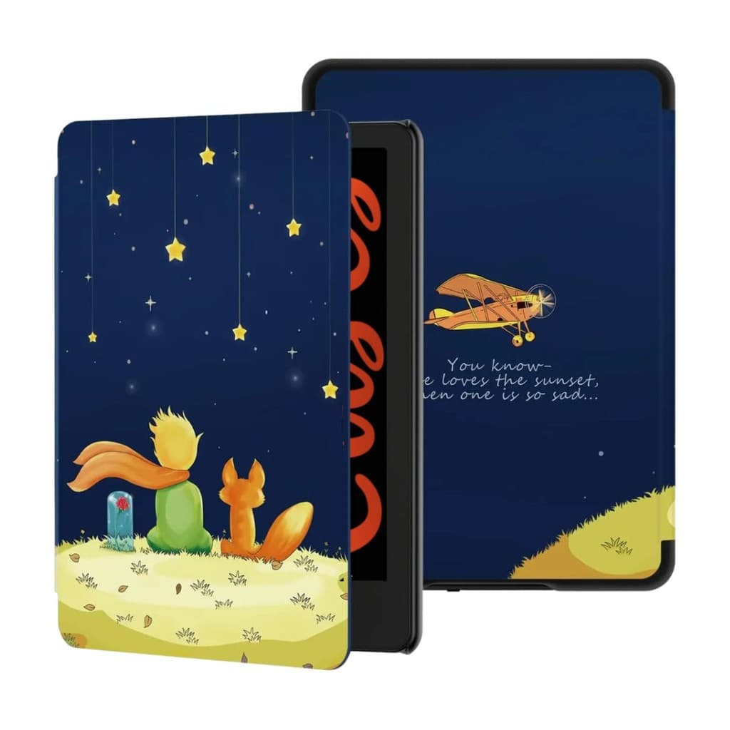Capa para Kindle Paperwhite 12th 2024 12a Geração 7 Polegadas com Estampas Desenho Pinturas