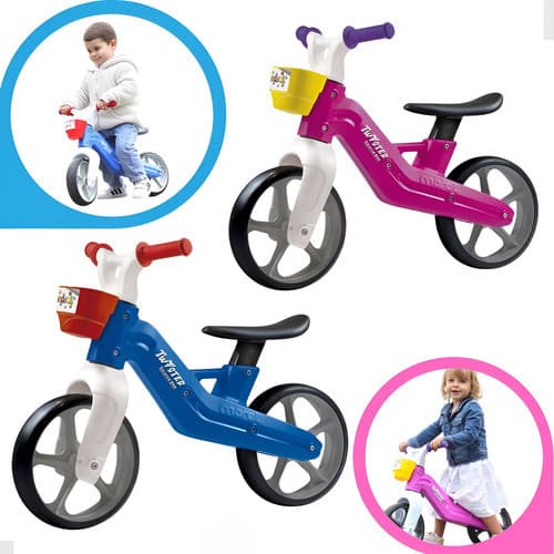 Bicicleta Infantil Sem Pedal Equilíbrio Menino Menina Banco Ajustável Porta Treco Seguro Divertido
