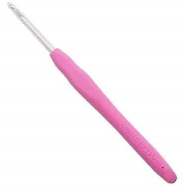 Agulha de Crochê Soft Cabo Emborrachado Circulo - 3,5mm
