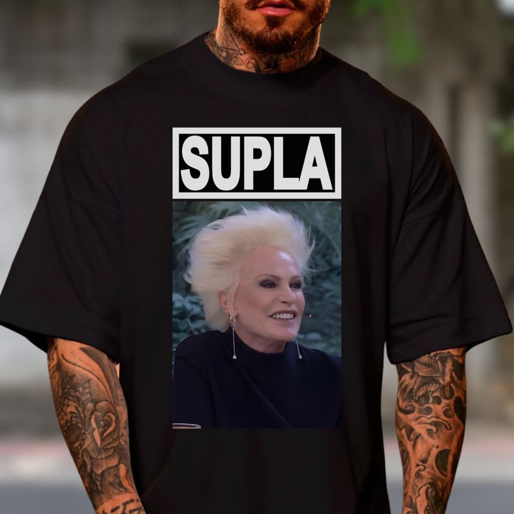 Camiseta Meme Supla Ana Maria Braga Semelhantes Zueira Unissex Quase Irmãos Engraçada