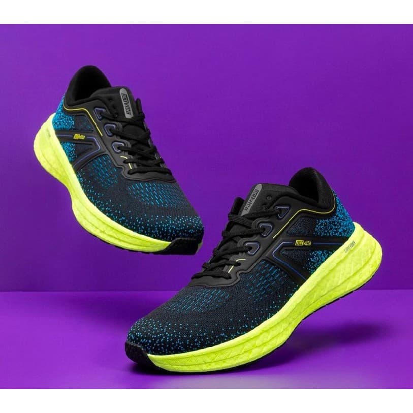 Tênis Esportivo Masculino Preto/ Verde Lime Actvitta 4931207