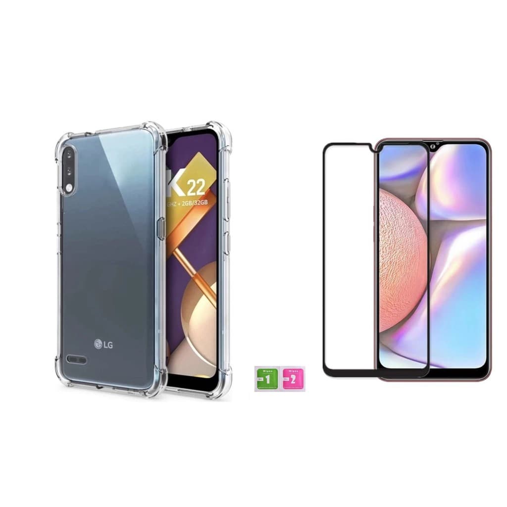 Capinha LG K22 / K22+ Anti Impacto Transparente + película Vrido 3D / 9D