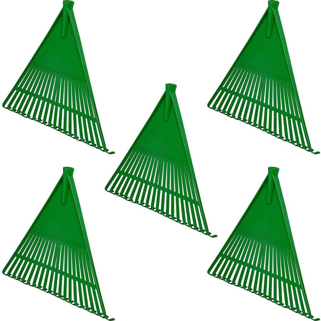 Kit 5 Rastelos De Plástico Para Jardim Sem Cabo 20 Dentes SF