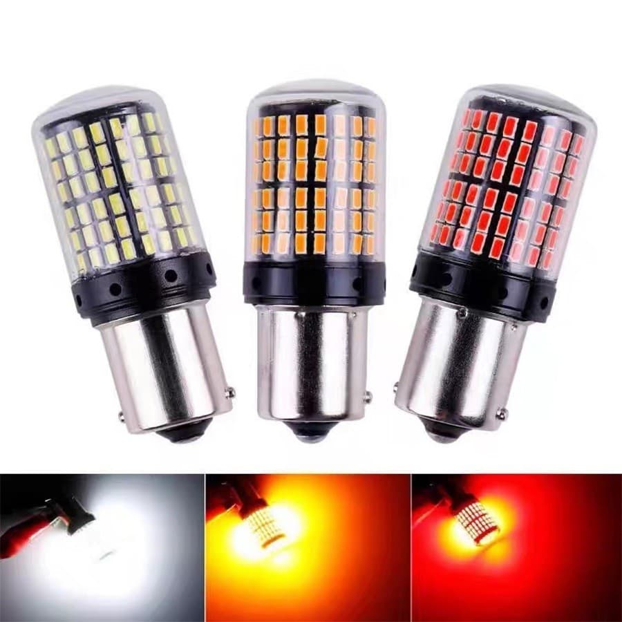 Par Lâmpadas 144 LEDS  Luzes De Sinalização e DRL 12V Vermelho  Branco Traseiras De Freio