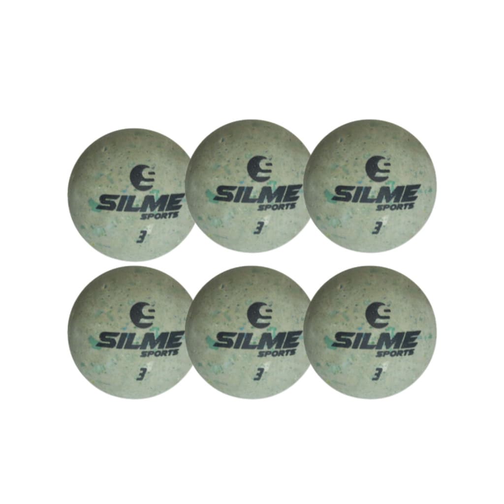 Kit c/ 6 Bolas de Frescobol Reciclada Borracha N3