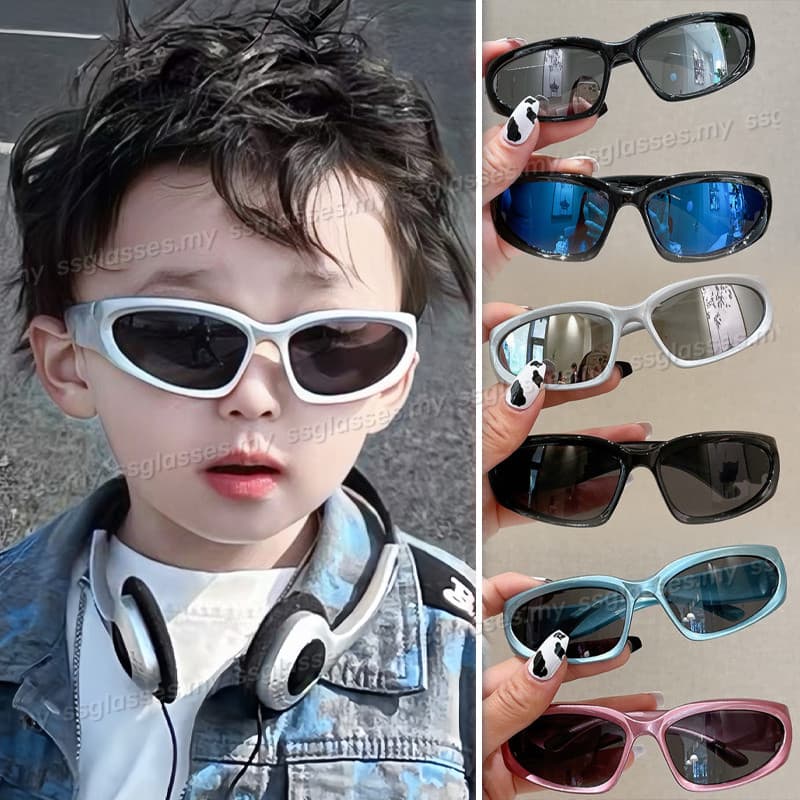 Novos Óculos De Sol Infantis Coreanos , Meninos E Meninas , Moda Y2K , Ciclismo Ao Ar Livre , Para Bebês , Proteção UV C