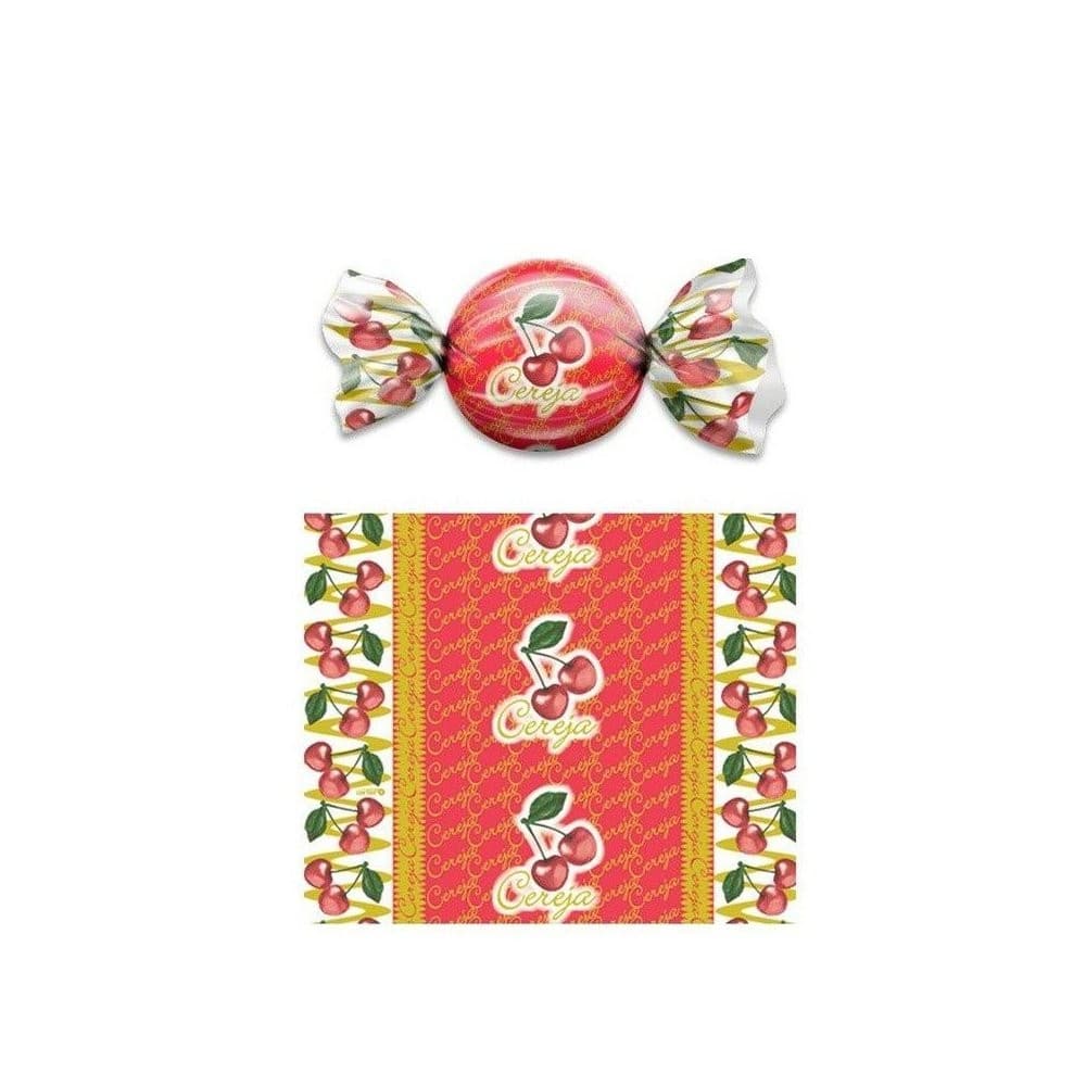 Embalagem Para Trufas E Bombons 14,5cmx15,5cm Carber Cereja