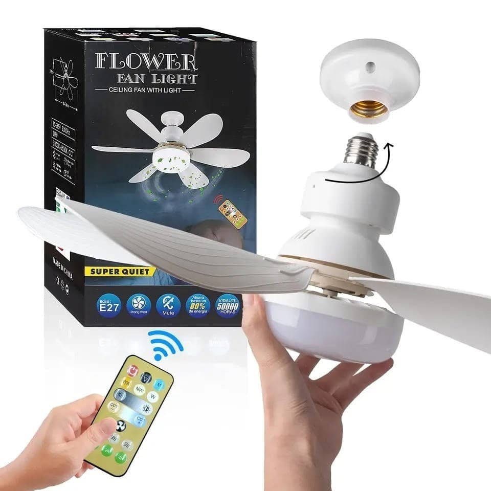 Ventilador de teto Com Luz para pequenos espaços