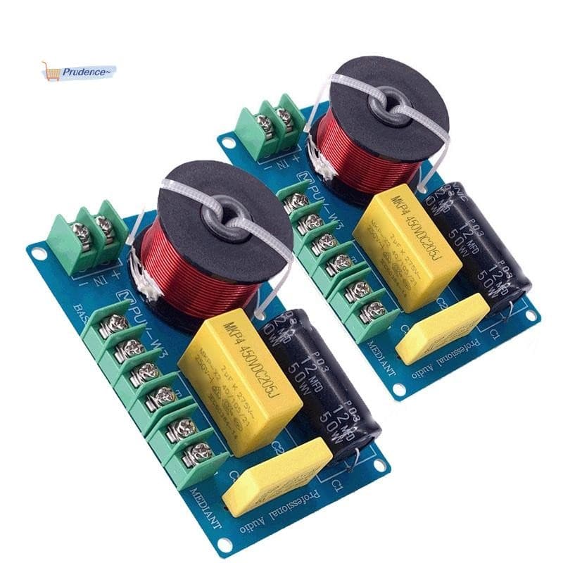 Filtros Crossover De Alto-Falante Estéreo De Placa De Circuito De 2 Peças Agudos/Baixo Divisores De Frequência De 3 Unid