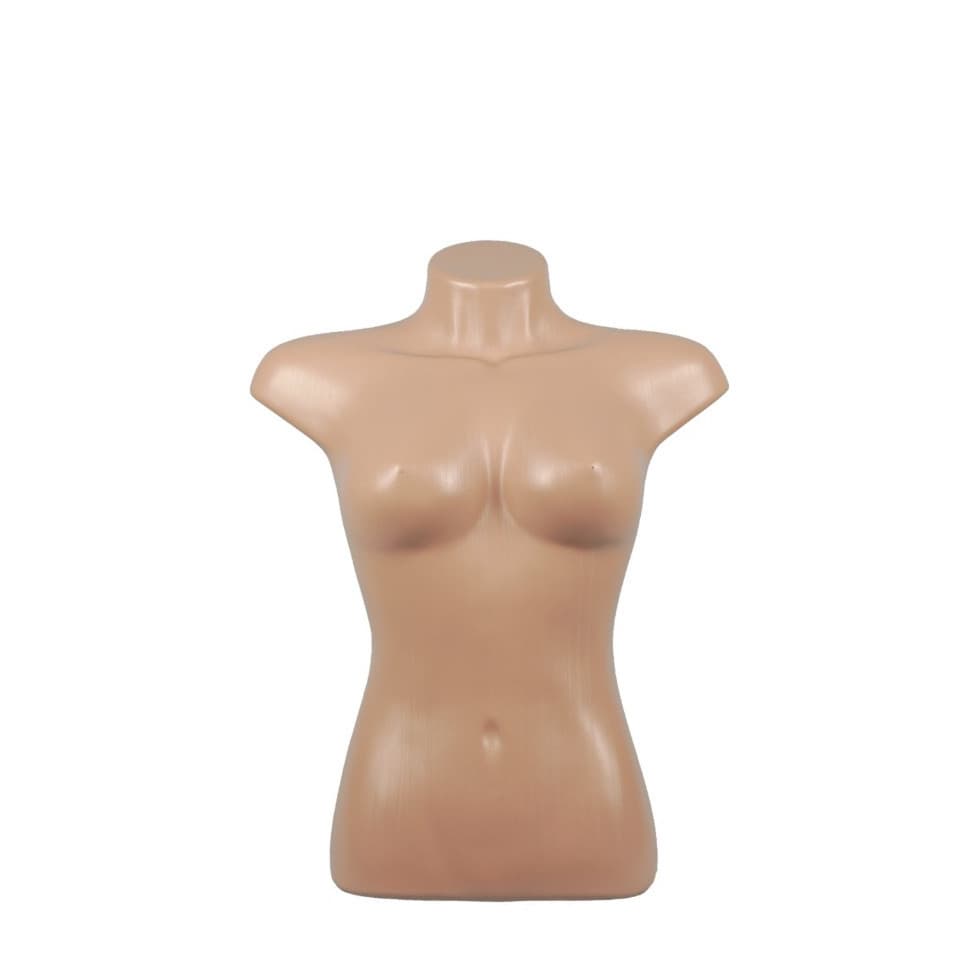 Busto Feminino Expositor Feminino Manequim Bege