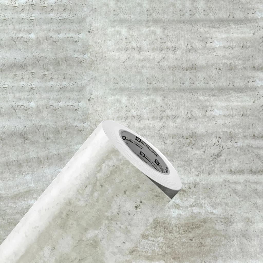 Papel de Parede Vinílico Mármore Travertino Cinza – Sofisticação para Paredes, Pisos e Móveis