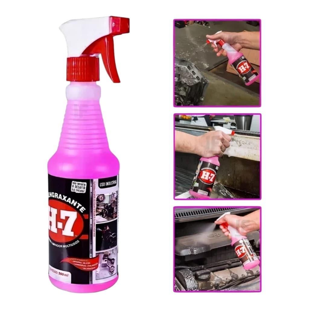 Desengraxante Removedor Multiuso Limpeza Pesada H-7 500 Ml
