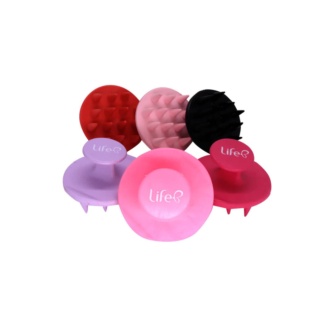 ESCOVA MASSAGEADORA COURO CABELUDO EM SILICONE ULTRA MACIO