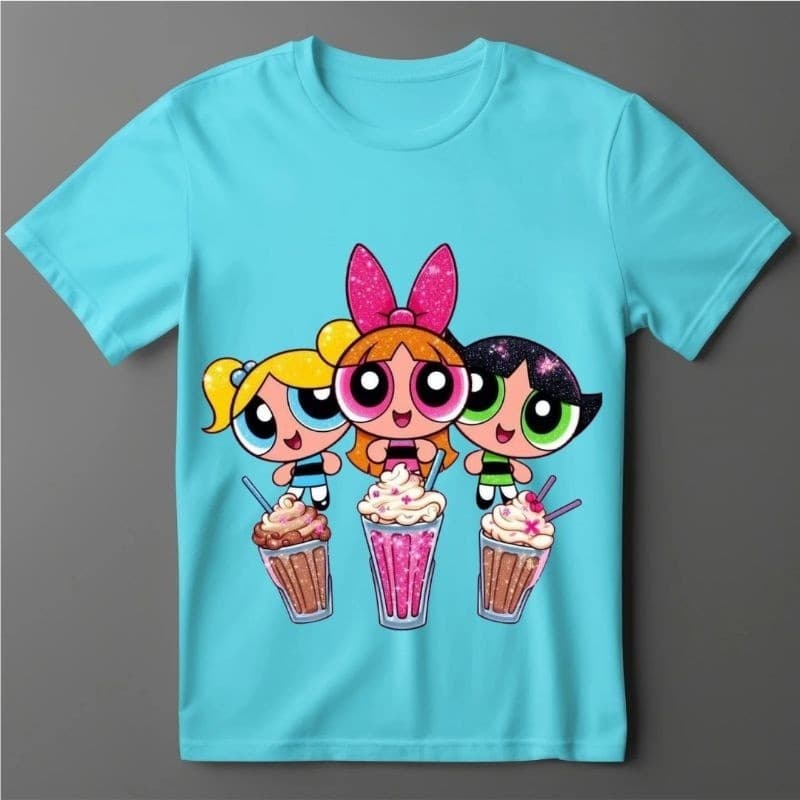 Camisa MENINAS SUPER PODEROSAS Unissex 100% ALGODÃO. Entrega Imediata