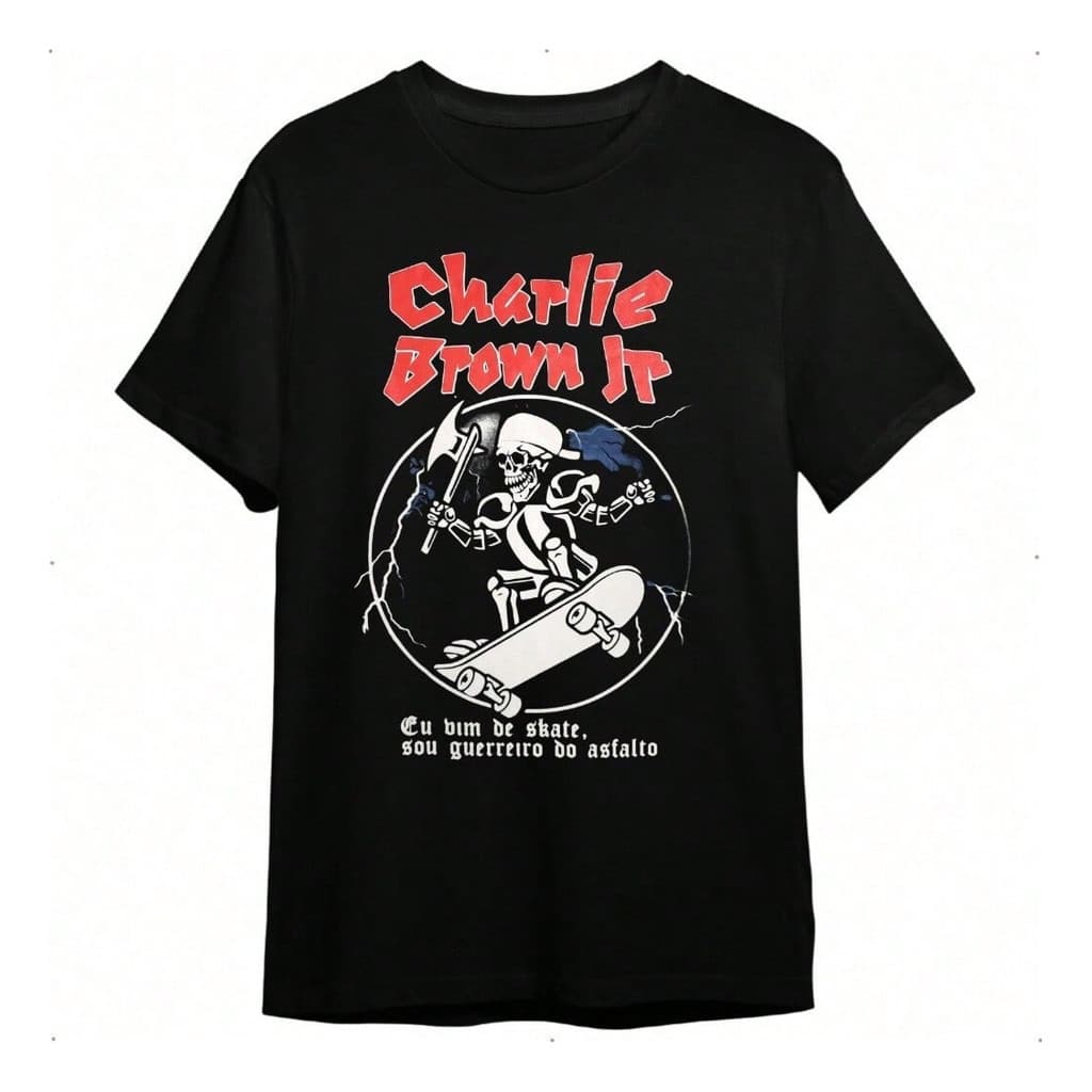 Camiseta  Charlie Brown Jr Chorão Skate 100% Algodão