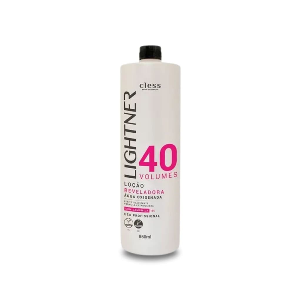 Água Oxigenada 40 Volumes Lightner 850ml Cless