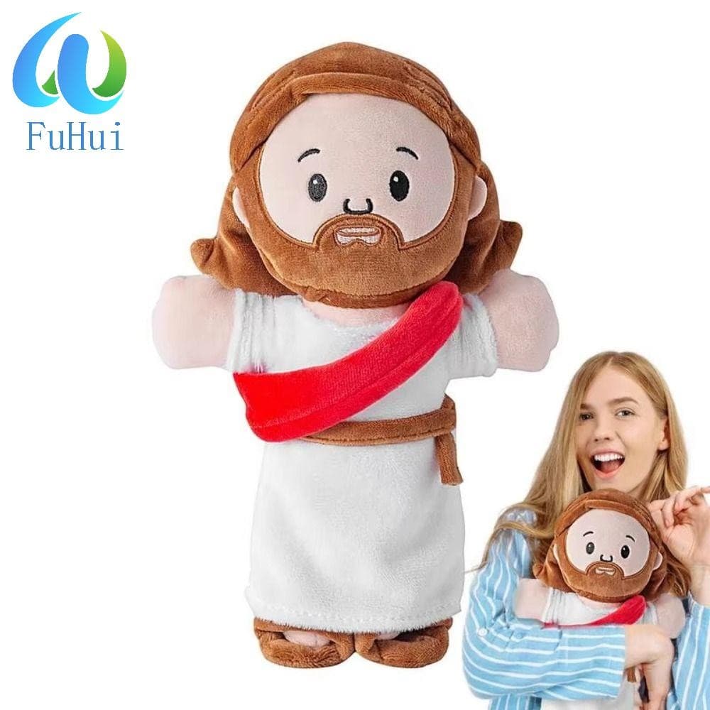 FUHUI Jesus Brinquedo De Pelúcia , Animal Kawaii , Boneca Da Família Sagrada , Figura Criativa Religiosa De Cristo