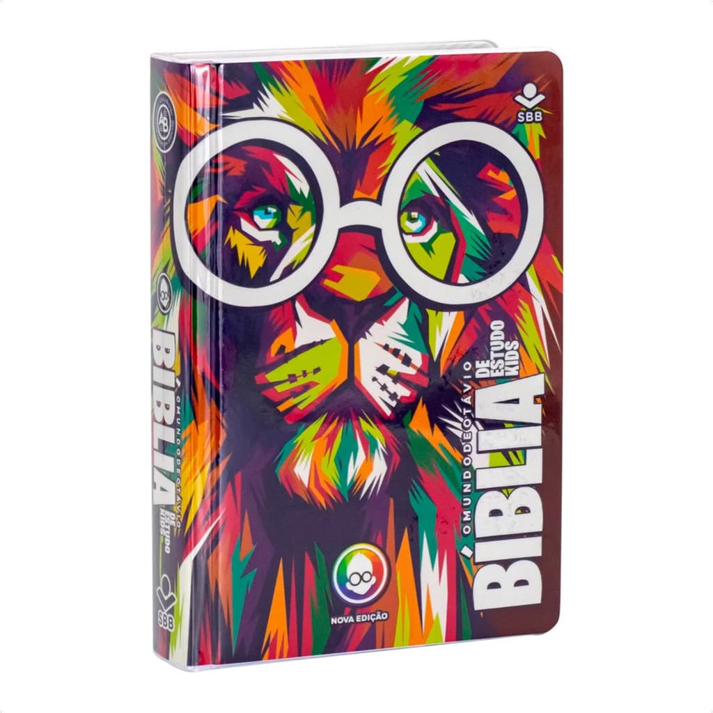 Bíblia de Estudo Kids | NTLH | Letra Grande | O Mundo de Otávio | Capa Dura Leão