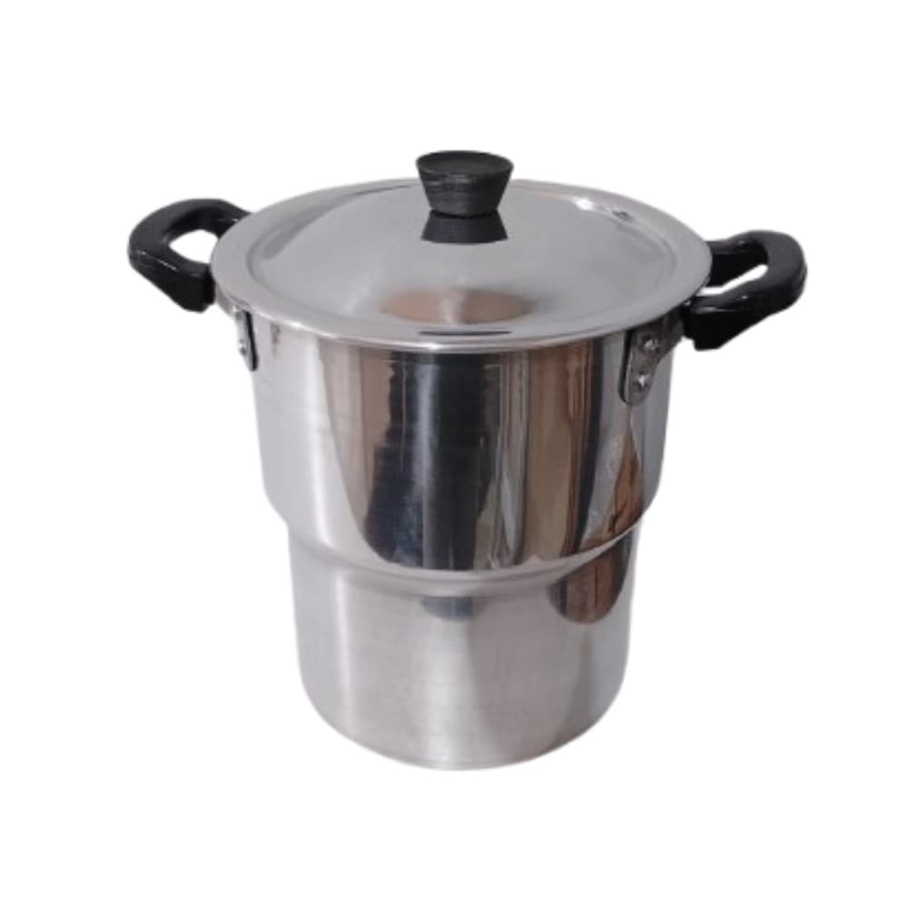 Cuscuzeiro Aluminio polido Rubi