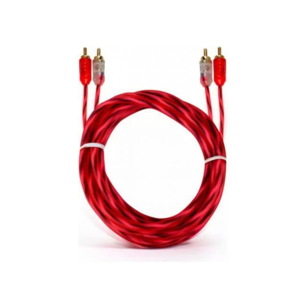 Cabo Rca 5 Metros Injetado Cristal Matte Som Automotivo Universal
