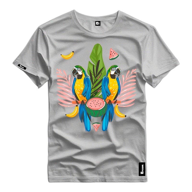 Camisas Camisetas Arara Azul Verao Algodao Premium
