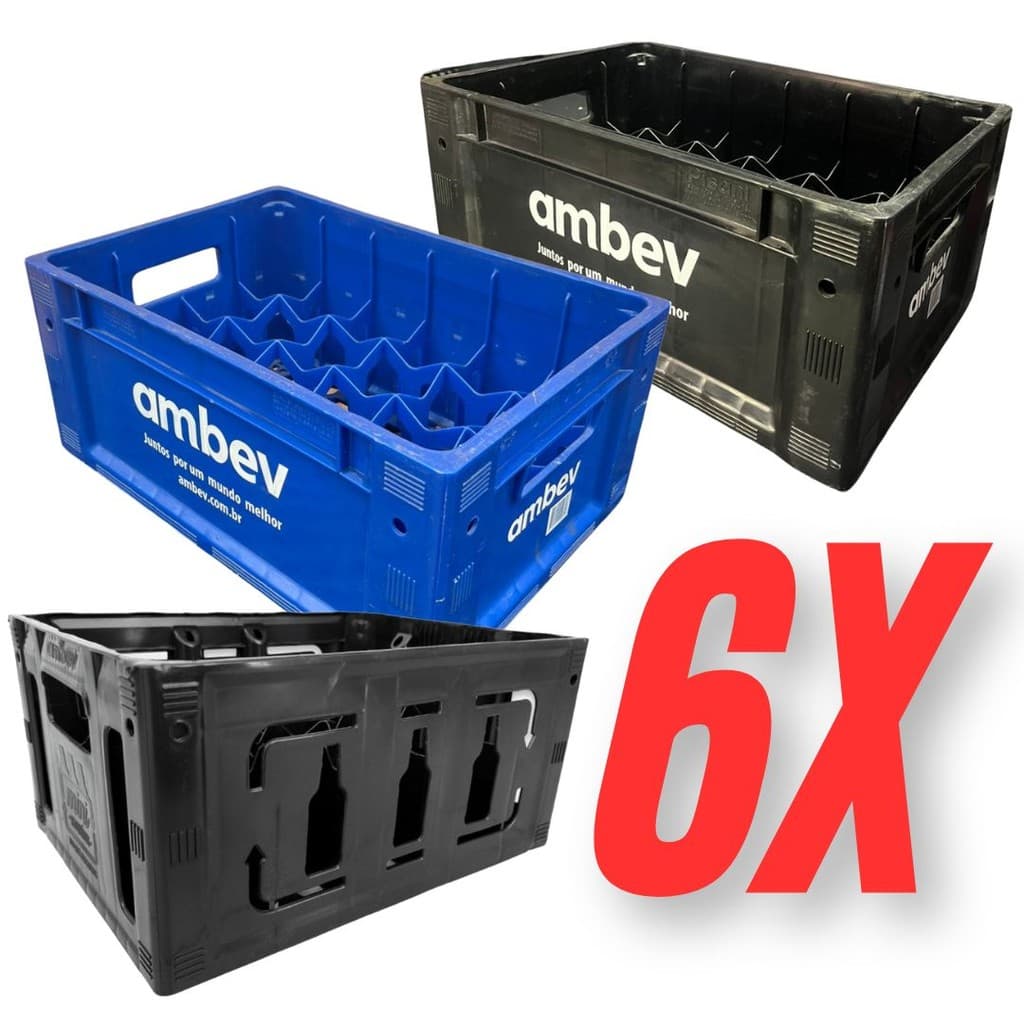 kit 6 Engradado cerveja 300ml ambev NOVO