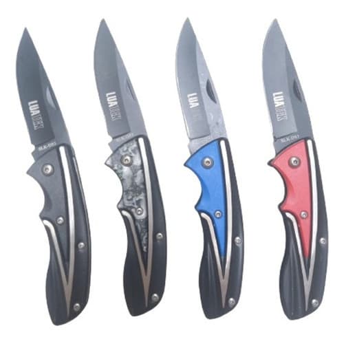 Canivete Retrátil 4 Uni Portátil De Bolso Faca Camping Pesca Cor Variado