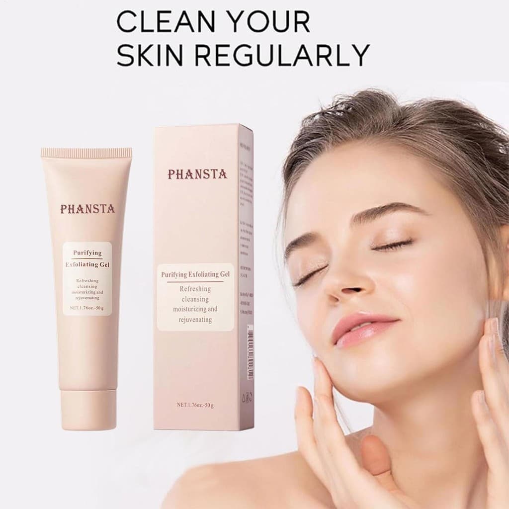 Gel Esfoliante Facial 50g Suave Hidratante Lavagem Limpador E Para Todos Os Tipos De Pele pomuisbr