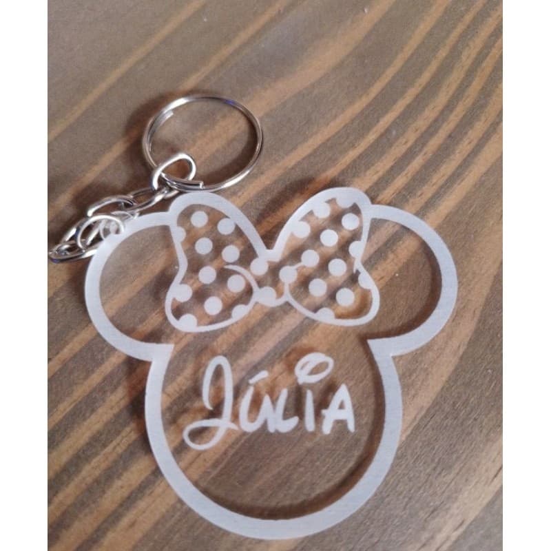 Chaveiros Acrílico, Minie Laço, Personalizados