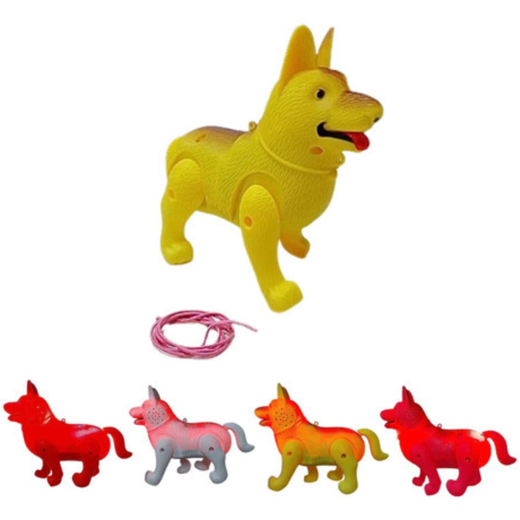 Lobinho Cachorro Late Anda Acende Luz Cachorrinho