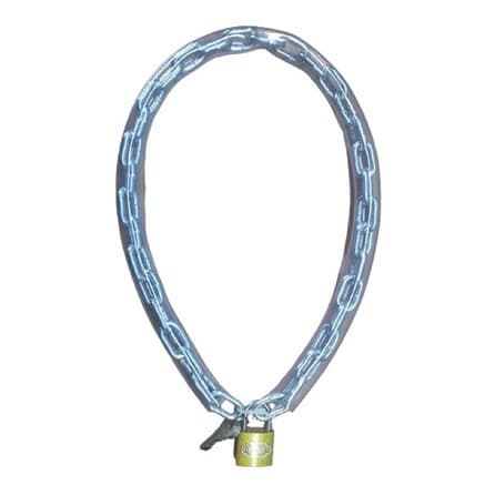 Corrente Encapada com 80cm 6mm Ideal para Cadeado Antifurto Bike / Portão/ Moto