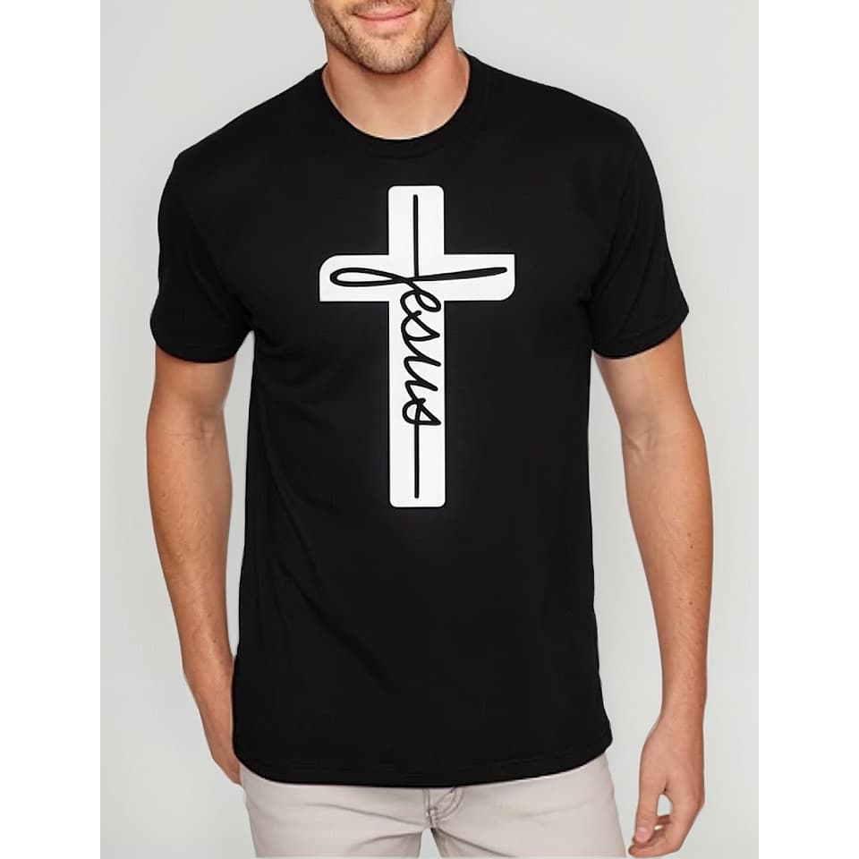 Camiseta Masculina Gospel Jesus Preta- R10