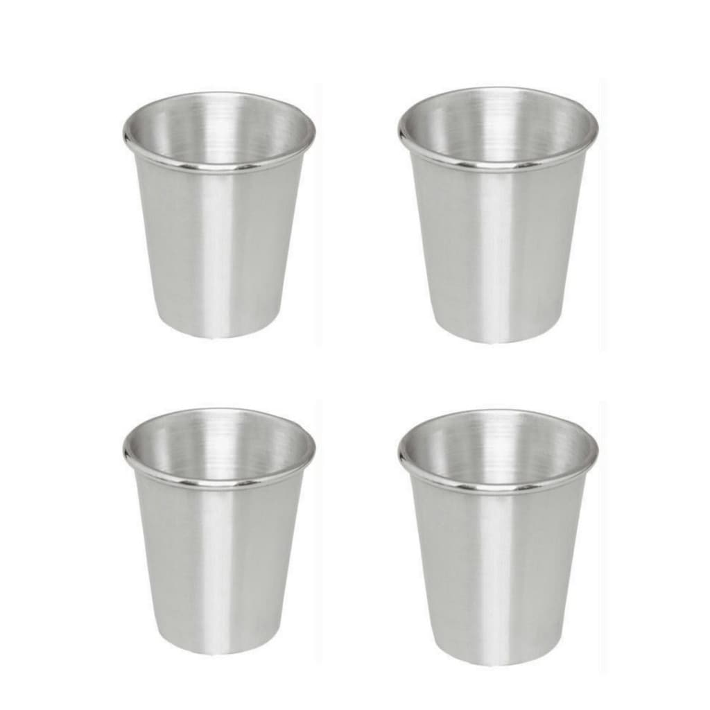 Kit 4 Copo Alumínio P/ Cerveja Suco Refrigerante Água 300ml