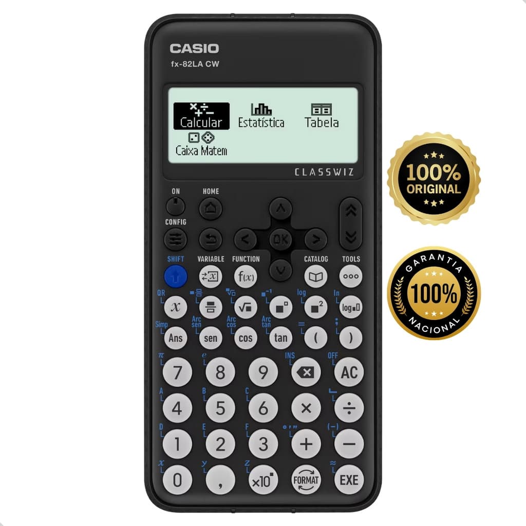 Calculadora Científica Fx-82la Cw +300 Funções Ensino Médio e Ensino Superior