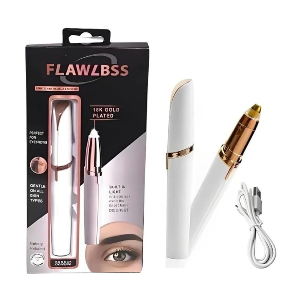 Caneta Depilador Facial Sobrancelha Elétrico Super Premium Flawlbss sem Dor