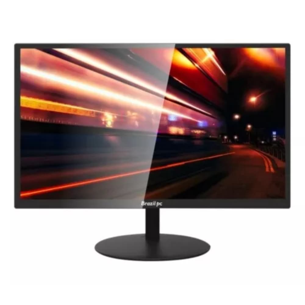 Monitor LED 20" HD+ Brasil PC 20WR, 1600x900, 75Hz, HDMI/VGA, VESA, 5ms, Preto