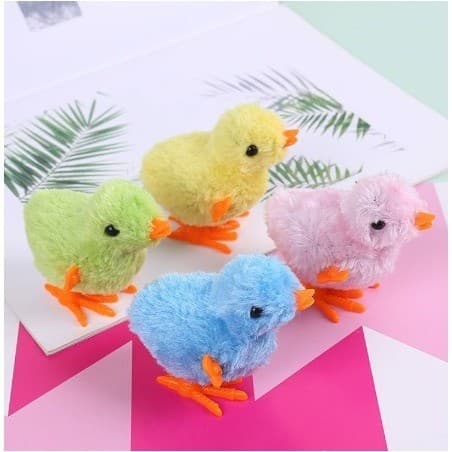 kit 3 Pintinho Amarelinho Brinquedo De Pelúcia A Corda Infantil